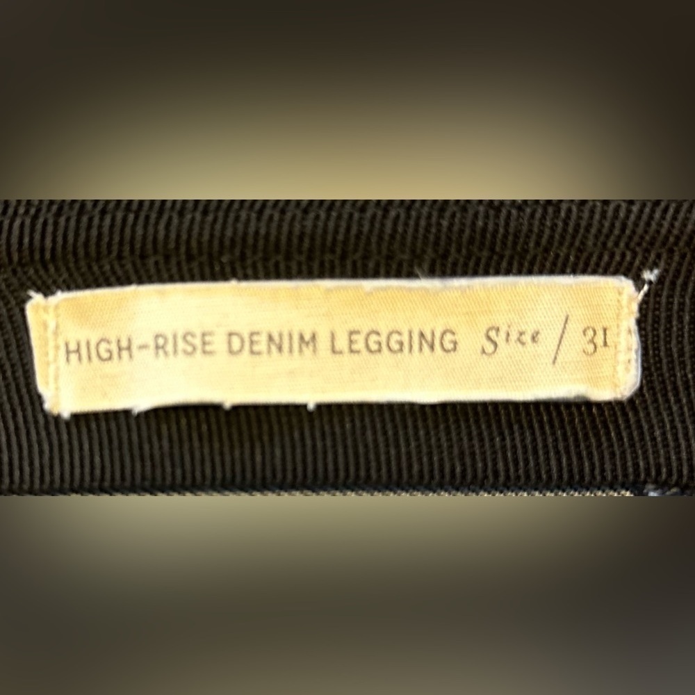 UEC👖ANTHROPOLOGIE👖 Pilcro High Rise Denim Leggings. Size 31 - Picture 7 of 8